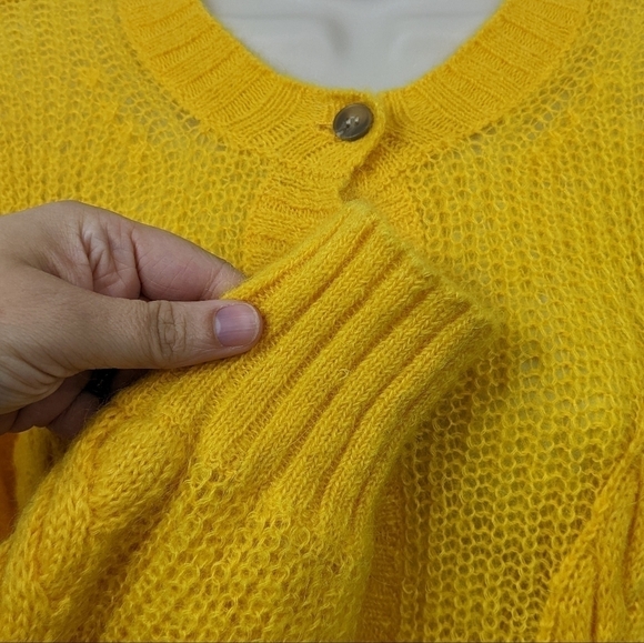 Just Female Mohair/Wool Blend Potter Cardigan Sz XS - Picture 6 of 11